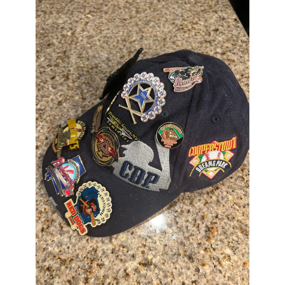 Cooperstown One Size Dark Blue Hat with Pins